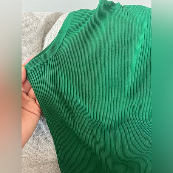 ZIMMERMANN Amari Ribbed-knit Tank In green - Picture 2 of 5